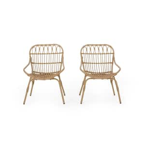 Kairo Light Brown Wicker Outdoor Lounge Chair (2-Pack)