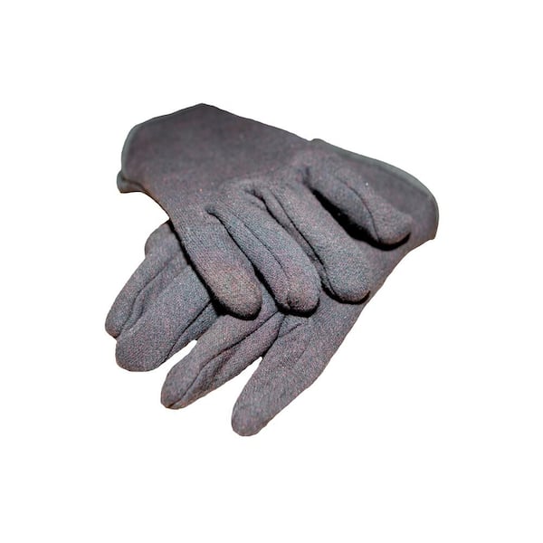 Size Mens Sold by Dozen Fleeced Lined Brown Jersey Gloves