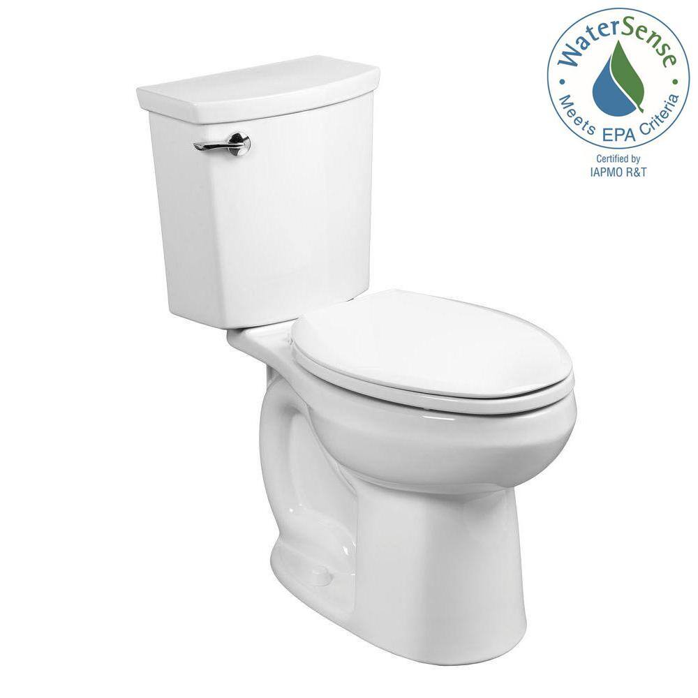 White Vitreous China Elongated Two-Piece Toilet