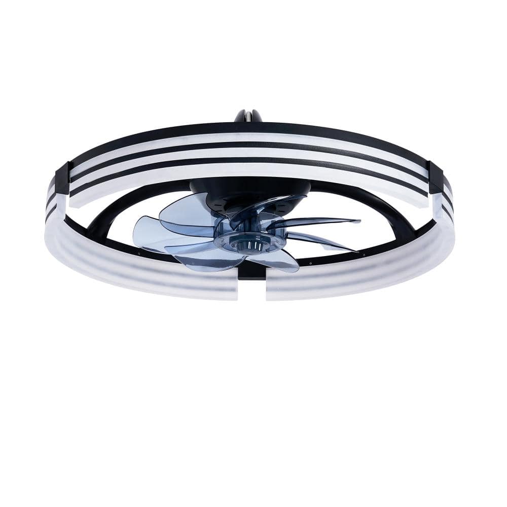 19.7 in. Indoor LED Black Flush Mount Modern Ceiling Fan with Reversible DC Motor price history on PriceWatchPro