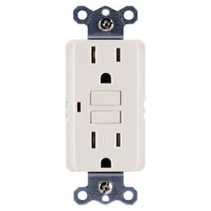 15 Amp Tamper-Resistant Self-Test GFCI Outlet, Light Almond