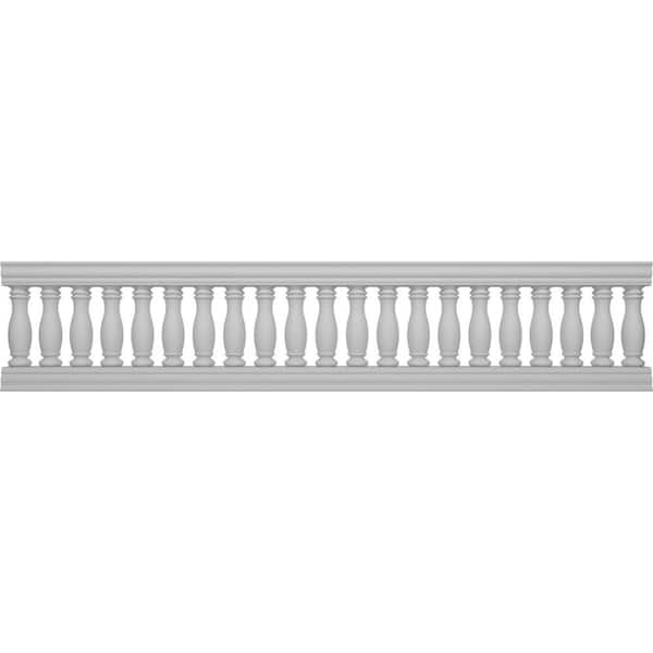 Ekena Millwork Fiberthane Embassy Balustrade 144 in. L x 32 in. H Fiberglass Railing Kit