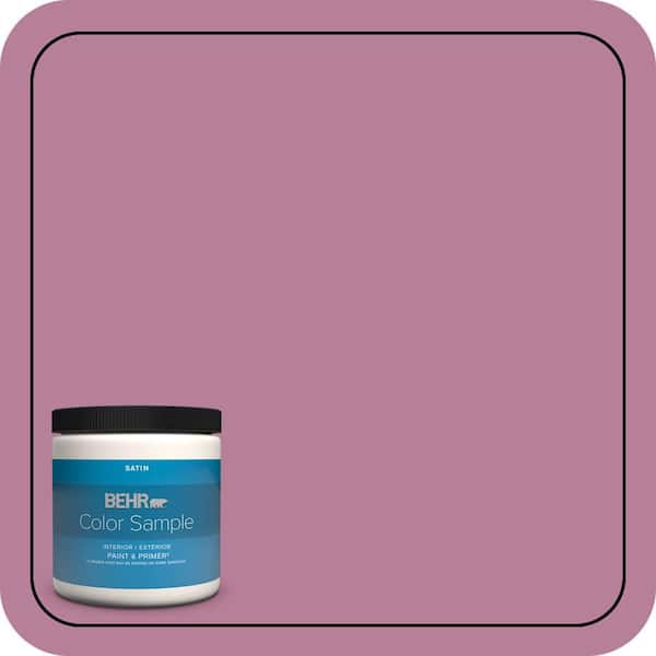 BEHR PREMIUM PLUS 8 oz. #M130-5 Cabaret Satin Enamel Interior/Exterior Paint & Primer Color Sample