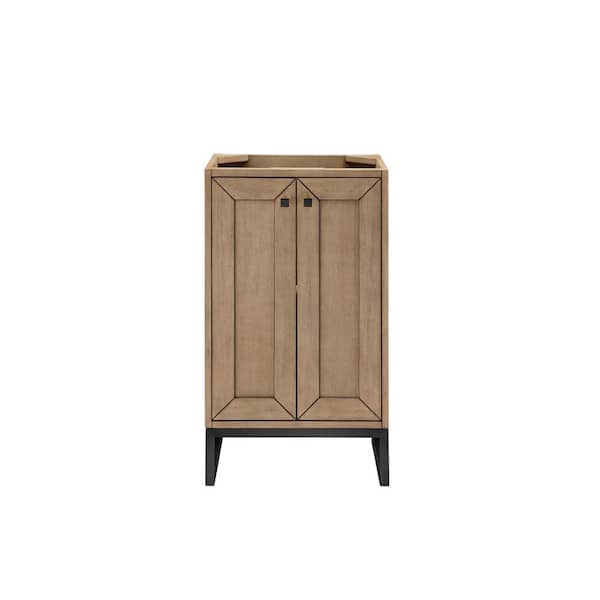James Martin Vanities Chianti 19.6 in. W. x 15.4 in. D x 33.5 in. H Single Bath Vanity Cabinet without Top in Whitewashed Walnut