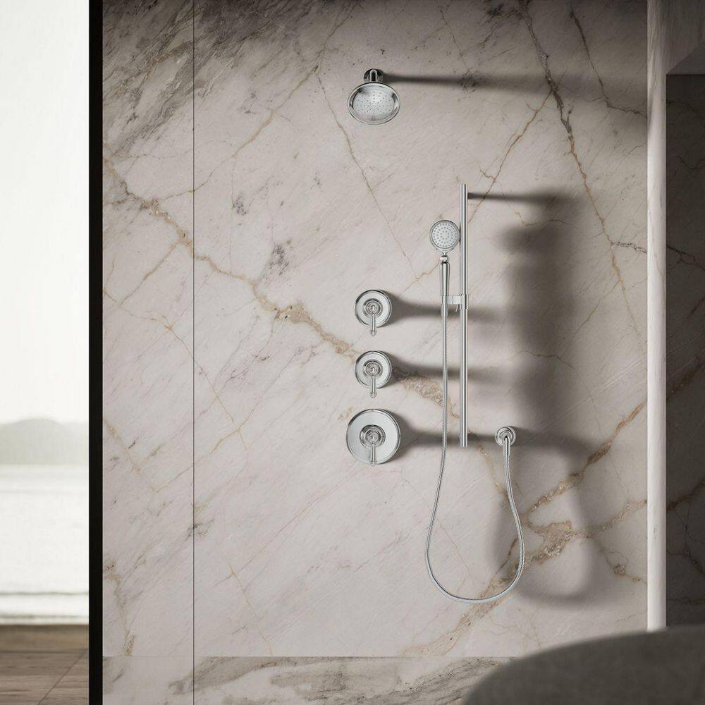 Polished Chrome Wall Mounted Handheld Shower Head