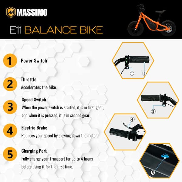 charged electric balance bike