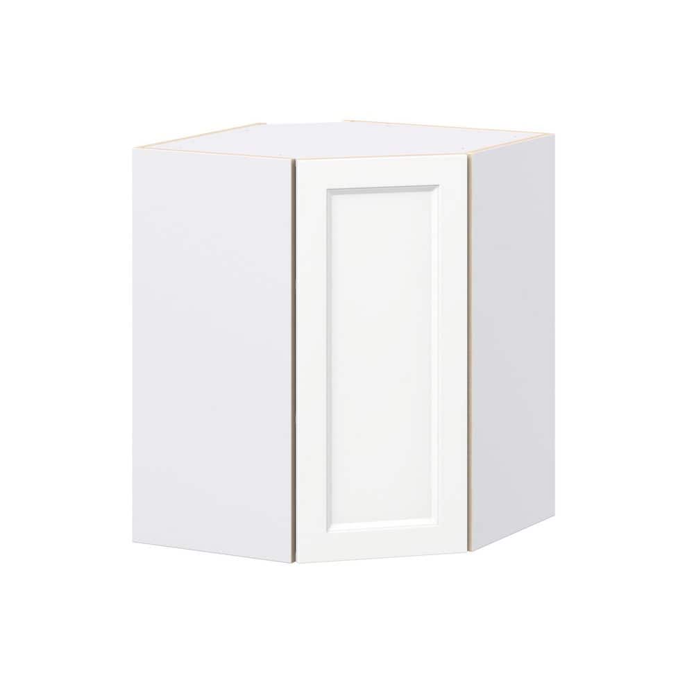 Laramie 24 in. W x 14 in. D x 30 in. H Assembled Diagonal Corner Kitchen Cabinet in Painted Bright White price history on PriceWatchPro