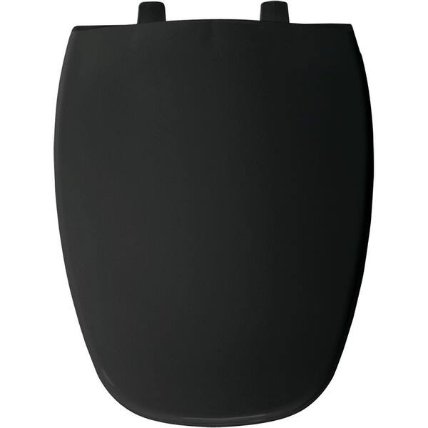 BEMIS Elongated Closed Front Toilet Seat in Black