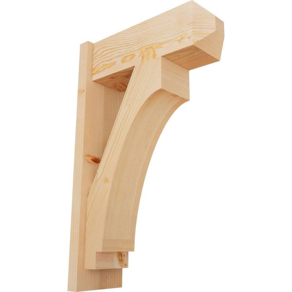 Ekena Millwork 8 in. x 32 in. x 20 in. Imperial Craftsman Smooth Douglas Fir Outlooker