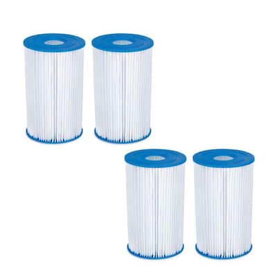 Videlasany Swimming Pool Cartridge Filter Replacement,Type A Pack of 2 1 Filter Cartridge Pump for Summer Waves Pools 