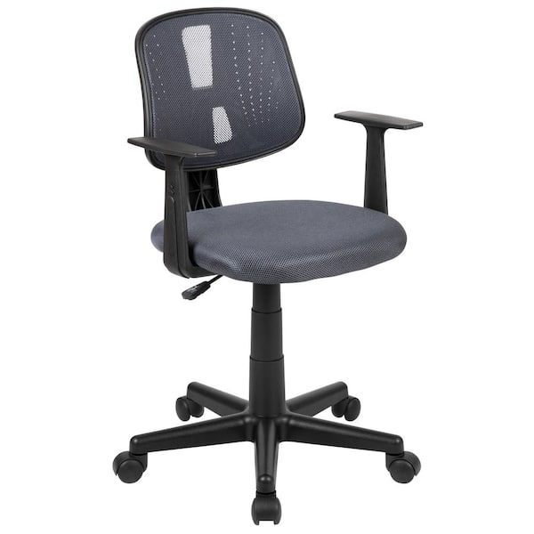 Basics Mesh Mid-Back Adjustable-Height 360-Degree Swivel Office Desk  Chair with Armrests and Lumbar Support, Black