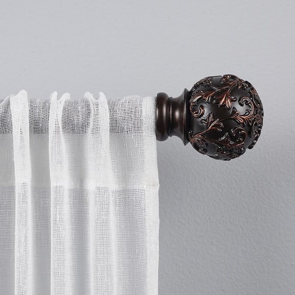 Exclusive Home 36-72 Ogee Curtain Rod - Matte Black