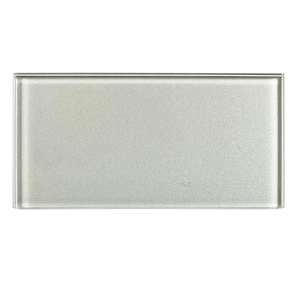 Forever White 3 in. x 6 in. Glossy Glass Peel and Stick Subway Wall Tile (10.5 sq. ft./Case)