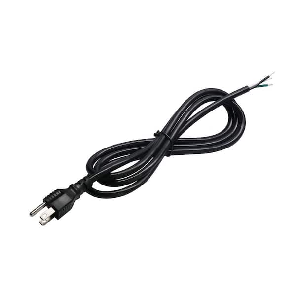 6 ft. 10Amp 41/016 Conductors SJTW-18 Wire Gauge UFO High Bay Light Appliance Indoor UL Listed Extension Cord in Black