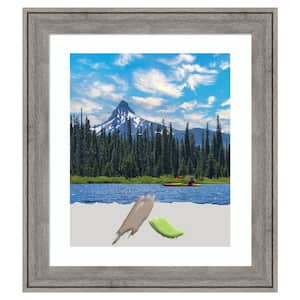 Regis Barnwood Grey Wood Picture Frame Opening Size 20 x 24 in. (Matted To 16 x 20 in.)