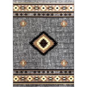 Sora Medium Grey 7 ft. 9 in. x 11 ft. 2 in. Area Rug