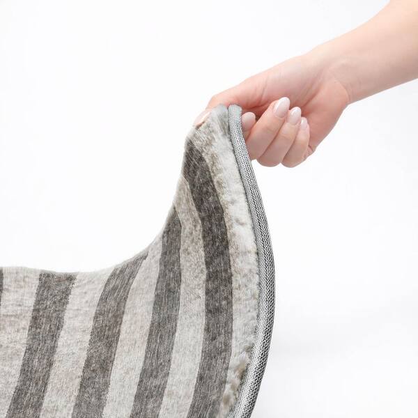 Dream Shag Premium Machine Washable Abstract ADS530 Granite 5 ft. x 7 ft. 6 in. Area Rug