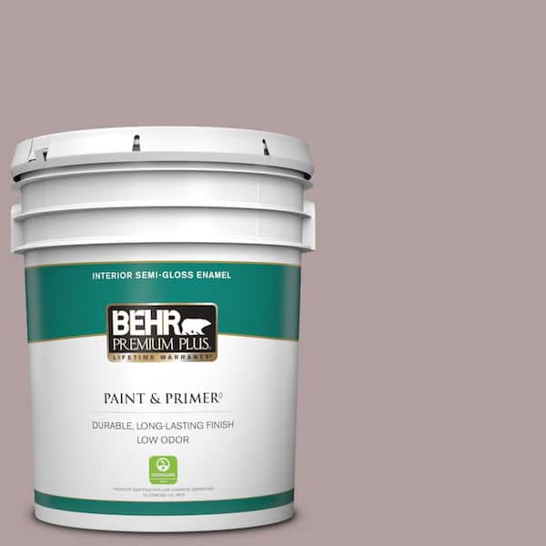 BEHR PREMIUM PLUS 5 gal. Home Decorators Collection #HDC-CT-18 Violet Vista Semi-Gloss Enamel Low Odor Interior Paint & Primer