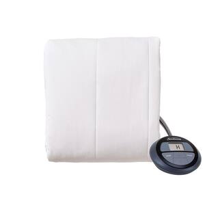 Sunbeam King Size Electric Heated Mattress Pad with Dual Digital  Controllers 985118217M - The Home Depot
