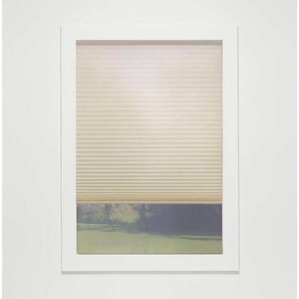 Perfect Lift Window Treatment Alabaster Cordless Light Filtering Eco Polyester Cellular Shades - 33.5 in. W x 72 in. L