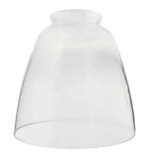 5.12 in. Clear Glass Bell Shade with 2-1/4 in. Fitter Size