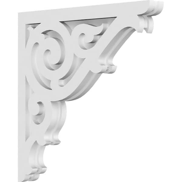 Ekena Millwork Athens 1.5 in. W x 16 in. H x 16 in. D Signature Urethane Polyurethane Corbel