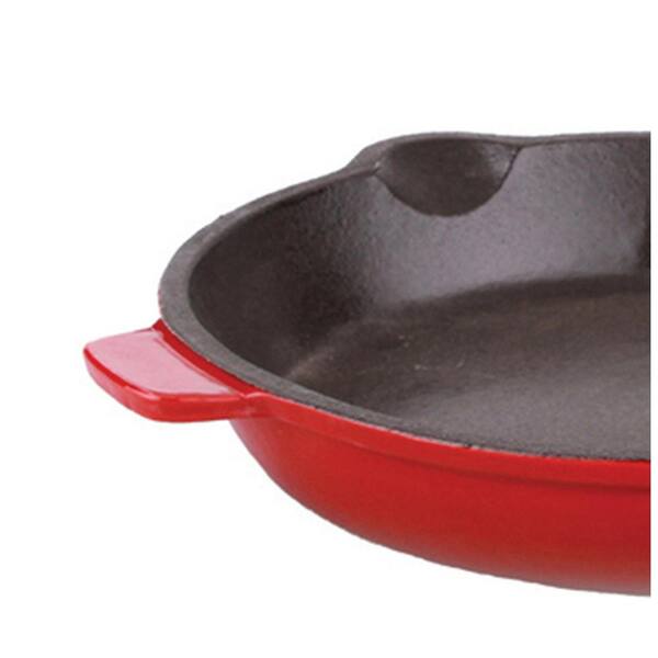 BergHOFF Neo 8 Qt. Oval Cast Iron Red Casserole Dish with Lid 2211278A -  The Home Depot