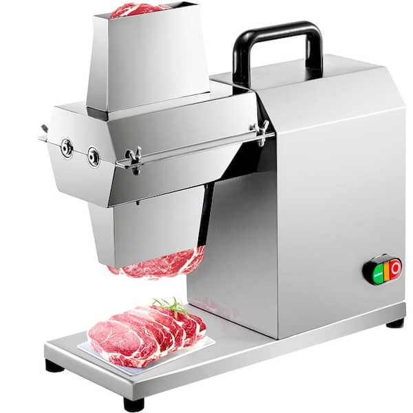 Oukaning 450W Commercial Electric Meat Tenderizer Steak Machine Stainless Steel 110V, Size: One size, Silver