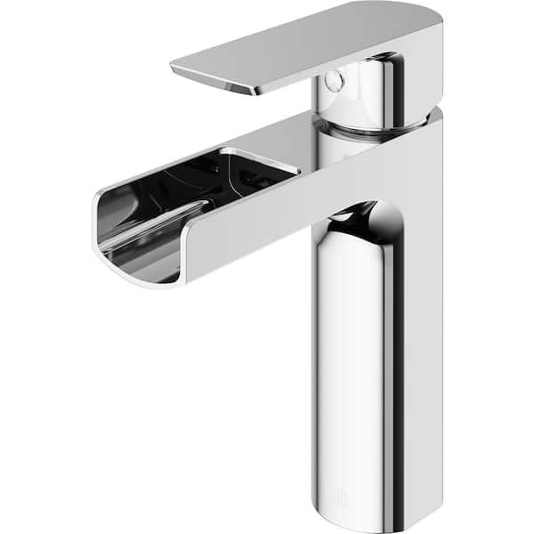 VIGO Ileana Single Handle Single-Hole Bathroom Faucet in Chrome