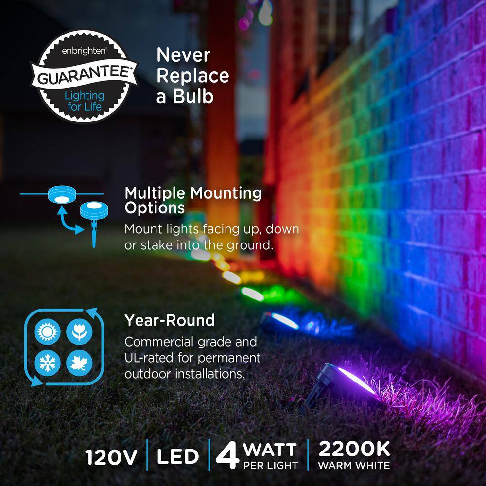 Enbrighten 6-Light Color-Changing LED Outdoor Pathway Lights