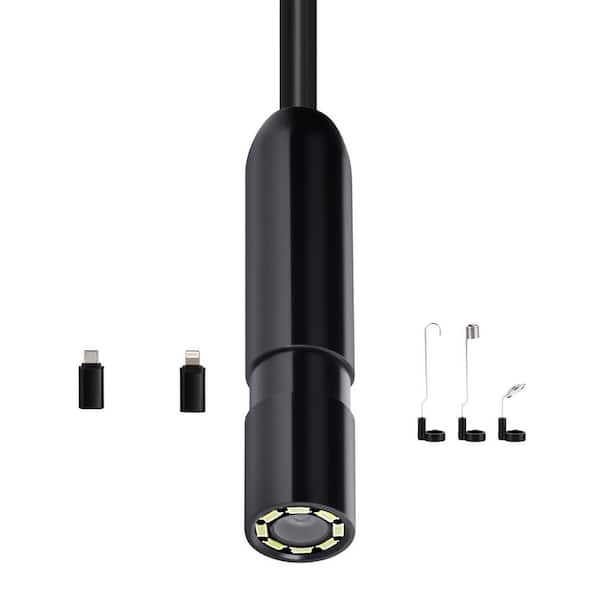 Endoscope Camera with Light, 1920P HD Borescope, 8 LED Lights Camera with 10 FT. Cable, 2X Zoom, Waterproof Scope Camera