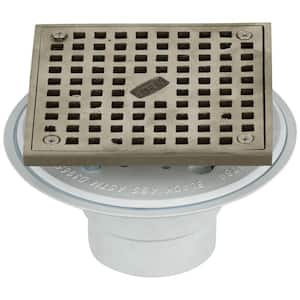 2 in. Shower Drain, Polished Brass