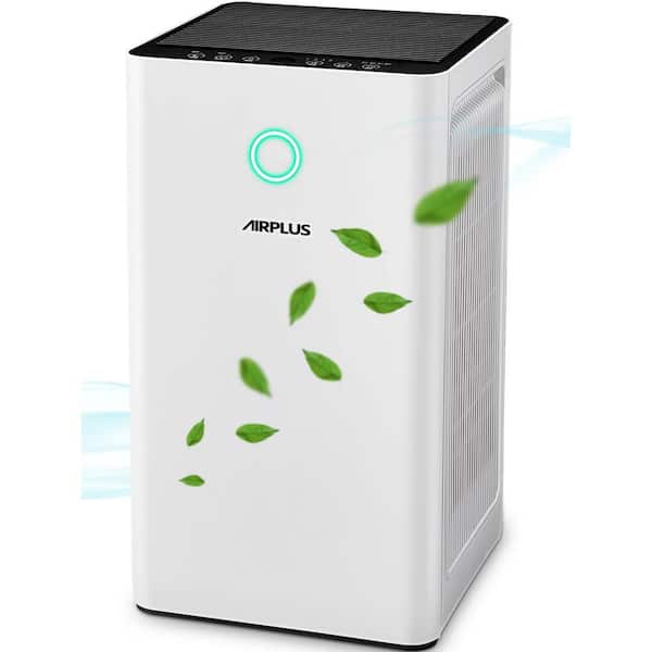 Elexnux 2152 sq. ft. H13 HEPA True Personal Console Air Purifier in Whites, 99.97% Cleaner, 235 CFM, Air Quality Indicator