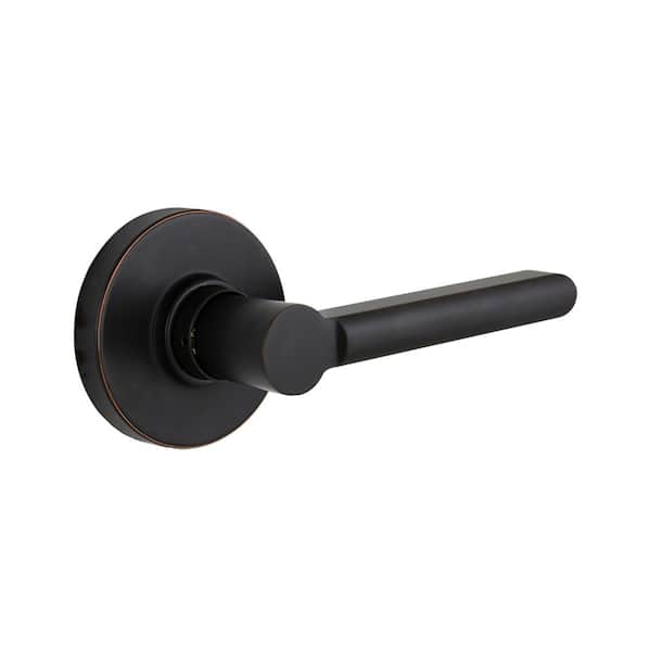 Defiant Tonebridge Aged Bronze Hall/Closet Door Lever with Round Rose