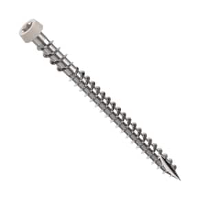 #10 2-1/2 in. 316 Stone Gray Premium Star Drive Flat Undercut Screws Stainless Steel Composite (1750-Count)