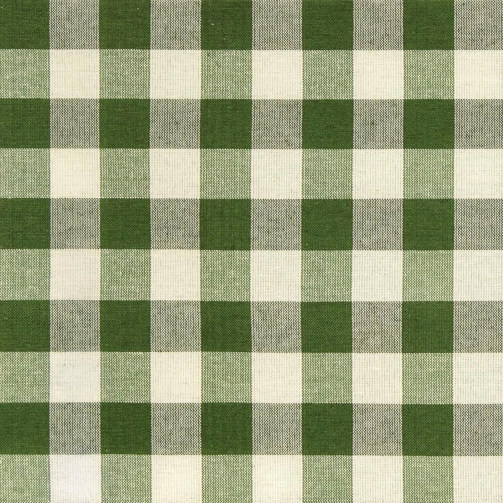 Sage Buffalo Check Light-Filtering Cotton Polyester Door Curtain Panel
