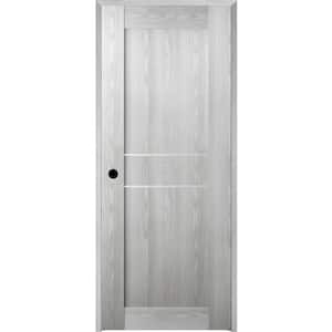 Vona 36 in. x 80 in. Right-Handed Solid Core Ribeira Ash Prefinished Textured Wood Single Prehung Interior Door