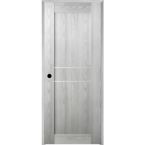 Belldinni Vona 36 in. x 80 in. Right-Handed Solid Core Ribeira Ash Prefinished Textured Wood Single Prehung Interior Door
