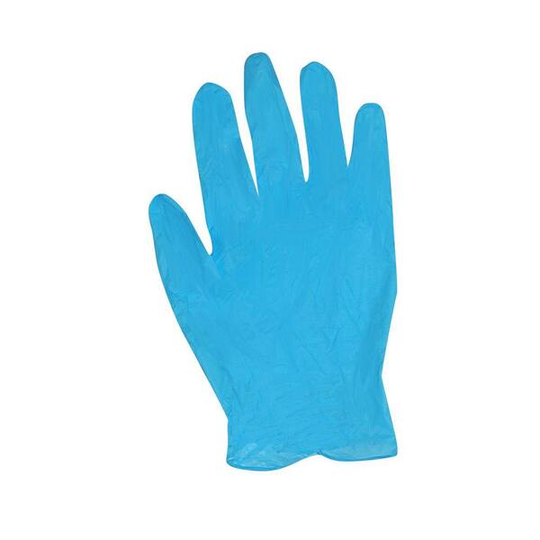 Trimaco SuperTuff SuperTuff Disposable Blue Nitrile Gloves in Dispenser Box, Large/X-Large (100-Count)