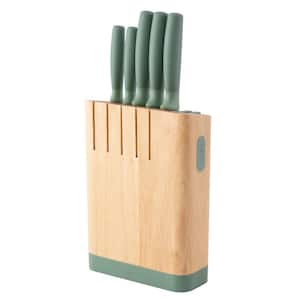 forest 6-Piece Stainless Steel Knife Block Set, Green