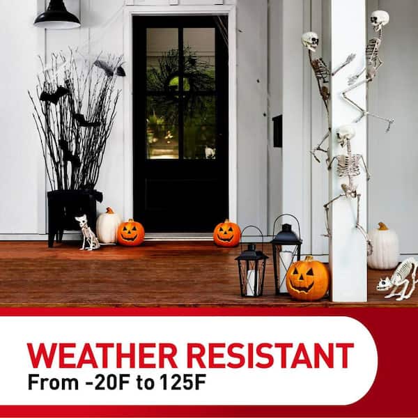 Outdoor Rope Light Clips, Clear, Damage Free Decorating, 12 Clips and 16 Strips