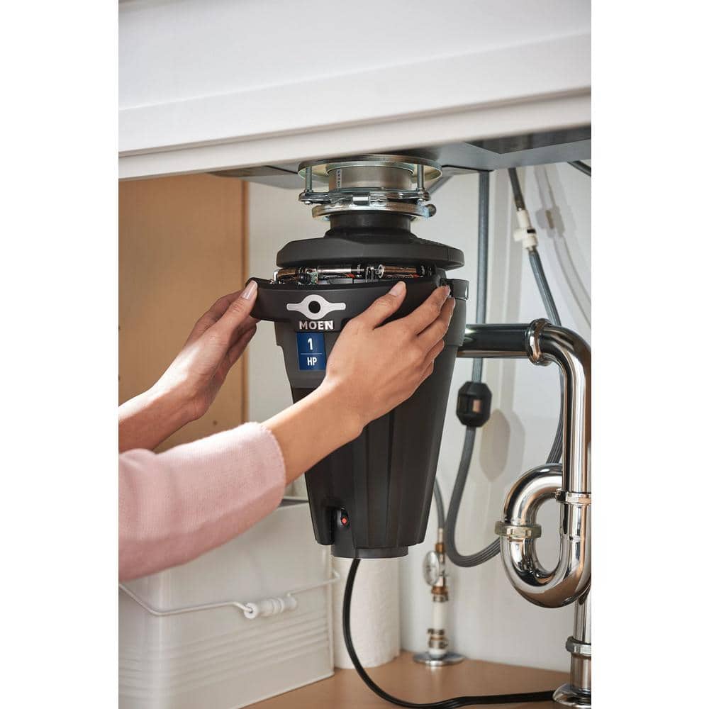 Moen Chef Series 1 HP Continuous Feed Garbage Disposal with LED Lighting