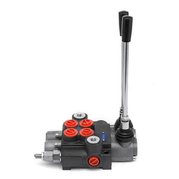 SKYSHALO Hydraulic Valve 2 Spool Hydraulic Directional Control Valve 11 GPM Hydraulic Control Valve Double Acting for Tractors