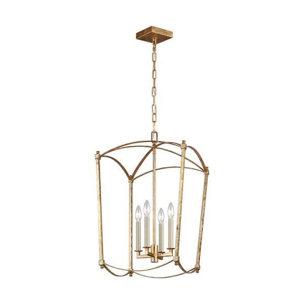 Generation Lighting Thayer 4-Light Antique Guild Traditional Transitional Hanging Candlestick Chandelier
