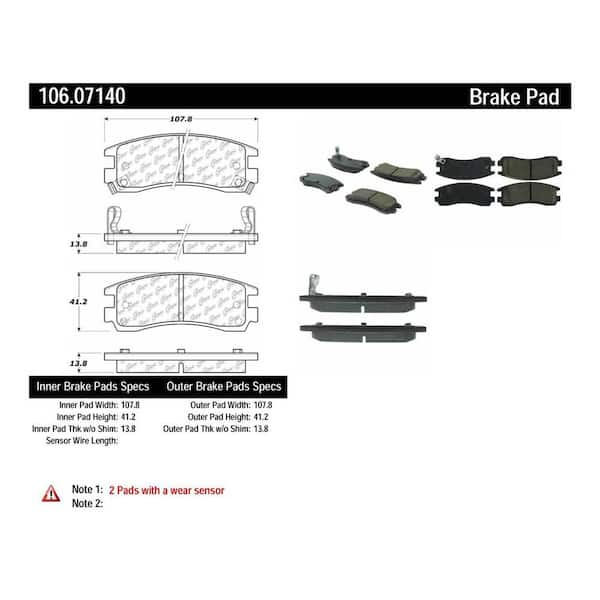 Centric Parts Disc Brake Pad Set
