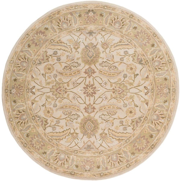 Artistic Weavers Charles Beige 4 ft. x 4 ft. Round Indoor Area Rug