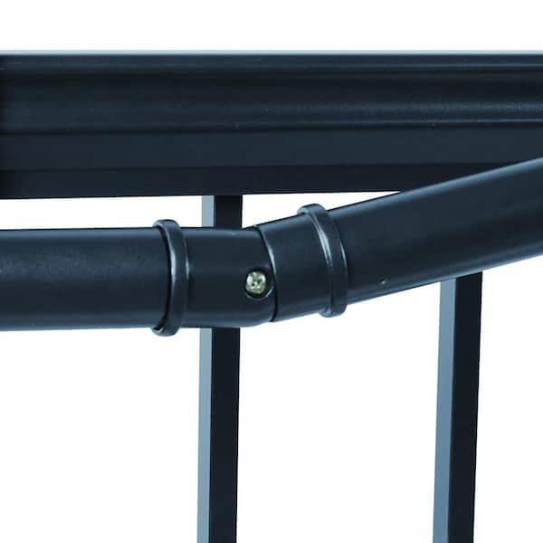 2 in. x 3 in. Black Aluminum ADA Rail Adjustable Elbow Kit