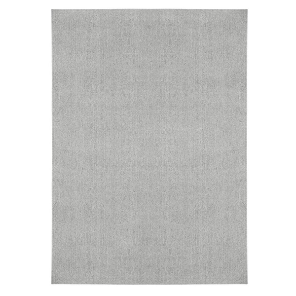 PET Rug Indoor Outdoor Light Grey 8 ft. x 10 ft. Hose Washable Kitchen/Bedroom LivingRoom Sustainable EasyClean Area Rug
