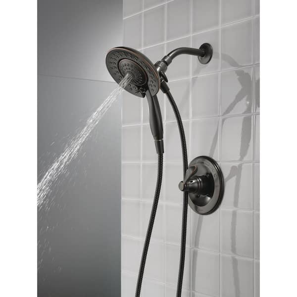 Delta Porter In2ition 2-in-1 Single-Handle 5-Spray Shower Faucet Oil Rubbed Bron 