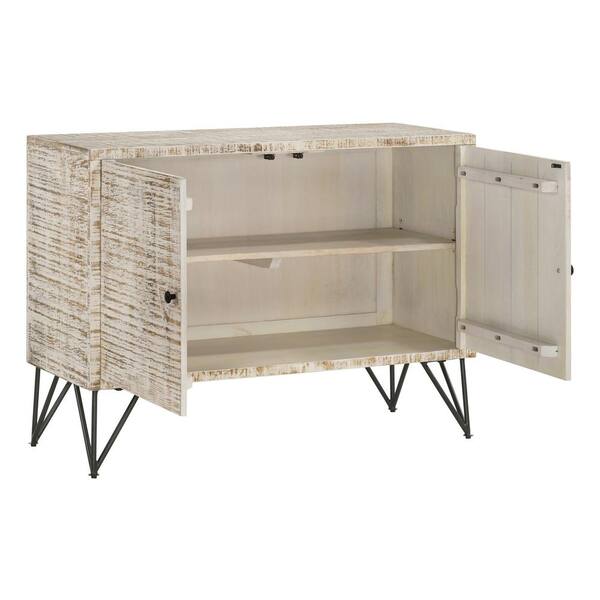 White washed accent deals cabinet